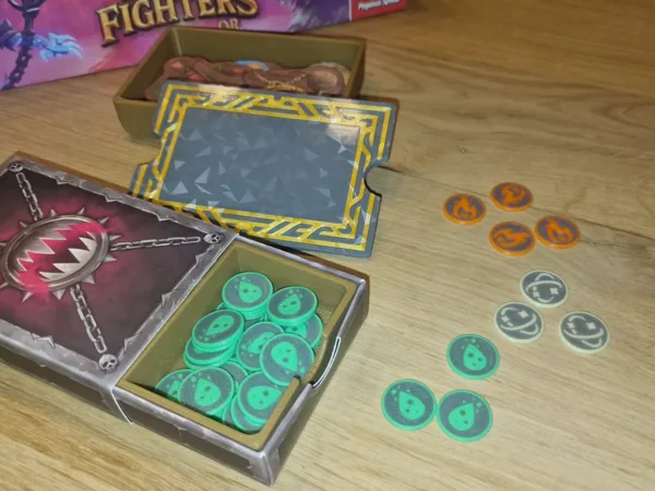 Boss Fighters QR Trays and Tokens