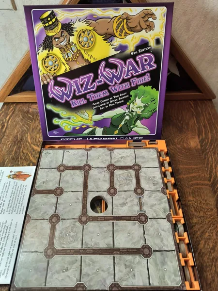 Wiz-War: Kill Them With Fire!  9th Edition Game Insert and Organizer