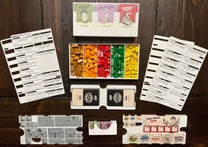 Food Chain Magnate Insert / Organizer - Incl. Employee Display & Supports Larger BGG Dry Erase Boards