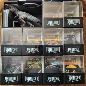 Unmatched Game Storage Solution for T-Rex - custom box to fit mini in big box storage