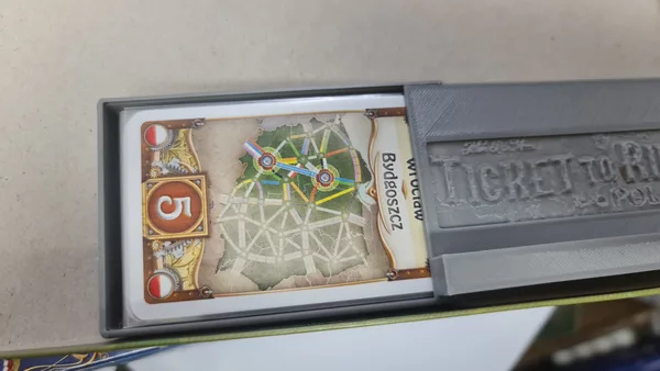 Insert for boardgame  Ticket to Ride Map Collection 6½: Poland V.2