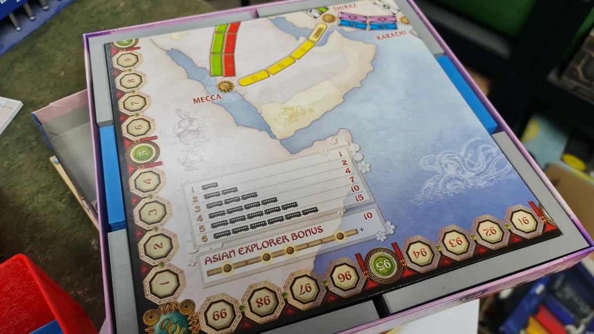Insert for Ticket to Ride Map Collection 1: Asia V.2