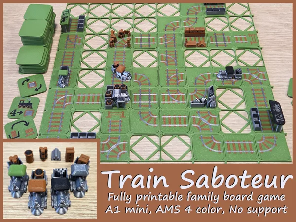 Train Saboteur the Board Game (Fully Printable)