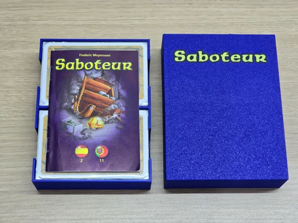 Saboteur (Board Game) box for Sleeved cards