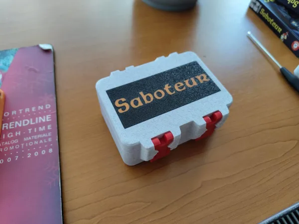 Saboteur card game box