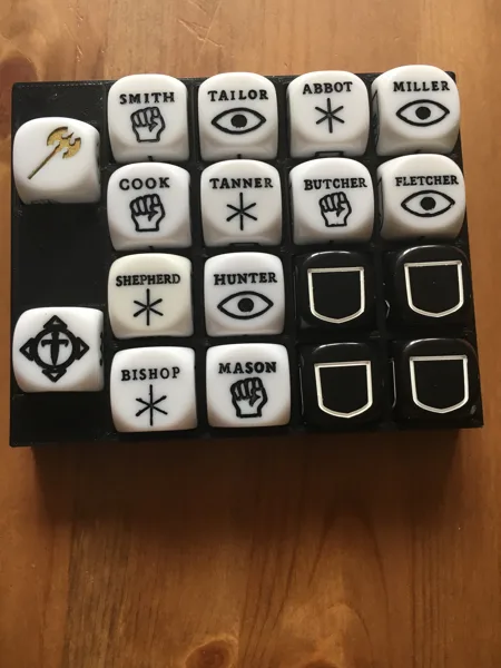 Escape the Dark Castle dice organizer
