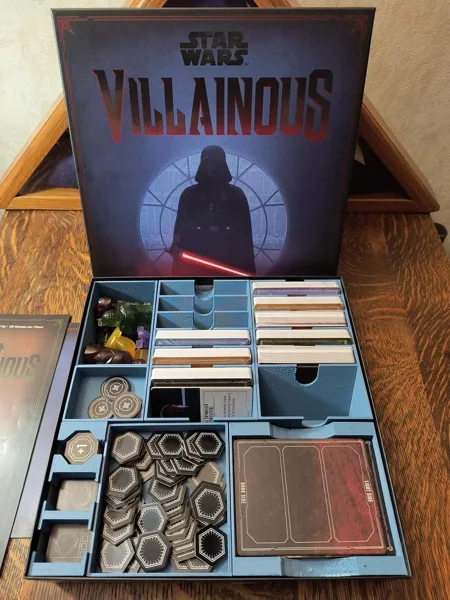 Star Wars Villainous game insert and organizer  - base plus expansions