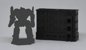 6mm scale Residential Building - General's Rest - BattleTech Compatible