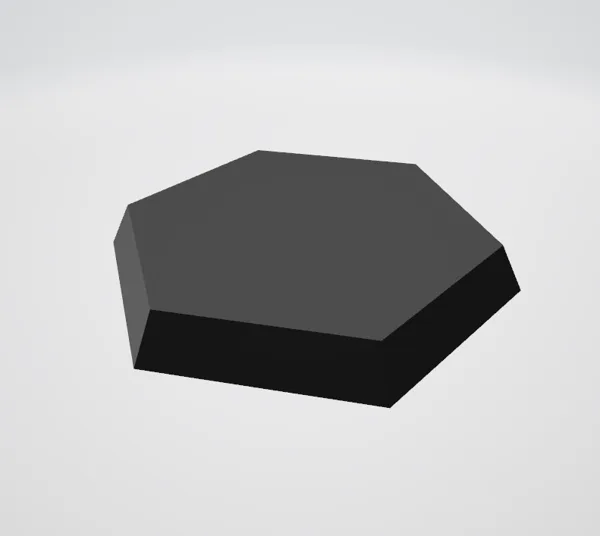 Hex base for battletech
