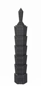 6mm scale Skyscraper - Taffy Tower - BattleTech Compatible