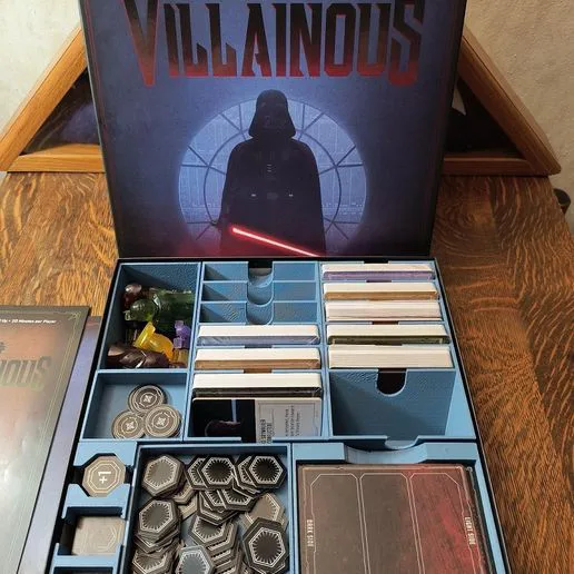 Star Wars Villainous game insert and organizer  - base plus expansions