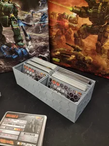Battletech stackable Card holder tray