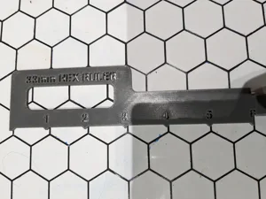 33mm Extendable Hex Ruler - Battletech/Lancer