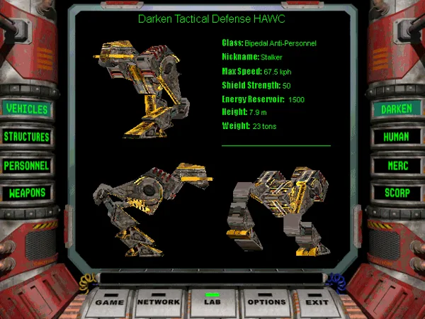 STALKER HAWC - Battletech style figure