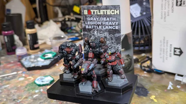 BattleTech Formation Stands with Card Storage