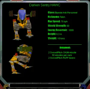 Talon HAWC - BATTLETECH STYLE FIGURE