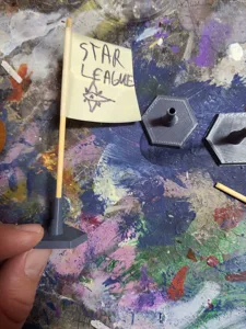 Battletech Objective Flag hex Marker