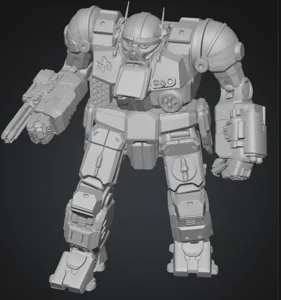 BattleTech Fan-Devised Atlas (Hand Drawn to Mesh)