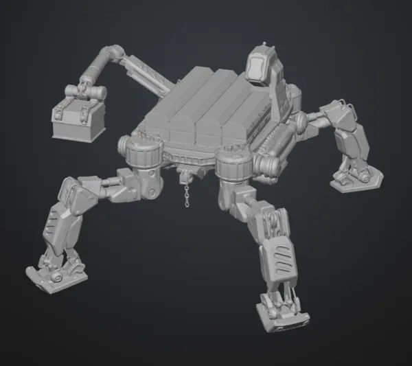 BattleTech Cargo Quad Industrial Mech