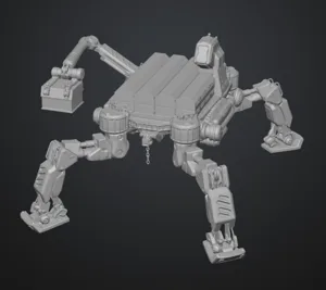 BattleTech Cargo Quad Industrial Mech