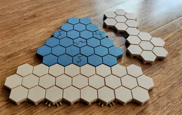Hex Gaming Base Tiles 1.25" Suitable for Battletech