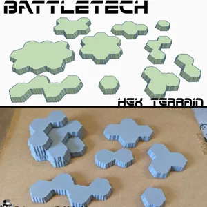 Battletech Hex Style terrain