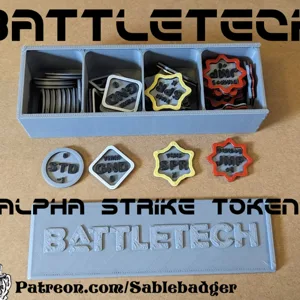 Battletech - Alpha Strike Tokens (expanded)