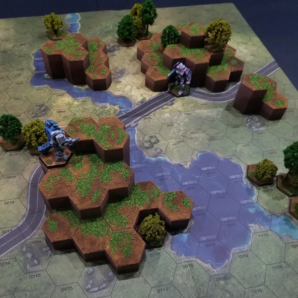 Hex Map Hills (Battletech Grasslands #2)