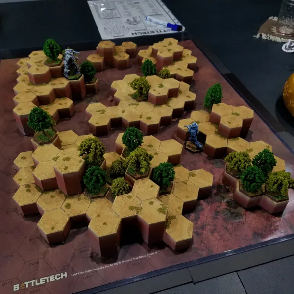 Hex Map Hills (Battletech Desert #3)