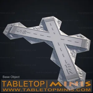 Crossed Runway for Battletech Paper Hexmap