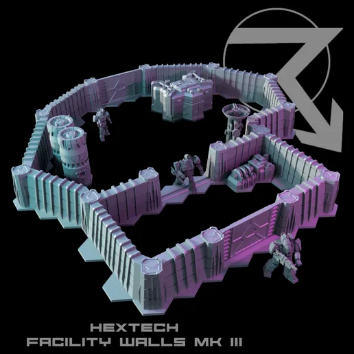 HEXTECH - Facility Walls Mk III (Battletech Compatible)