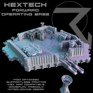 HEXTECH - Forward Operating Base (Battletech Compatible Hex Terrain)