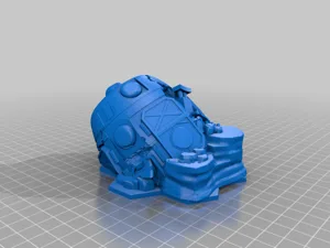 BattleTech Crashed Confederate Dropship