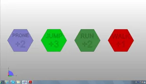 Battletech boardgame modifier hexes pack