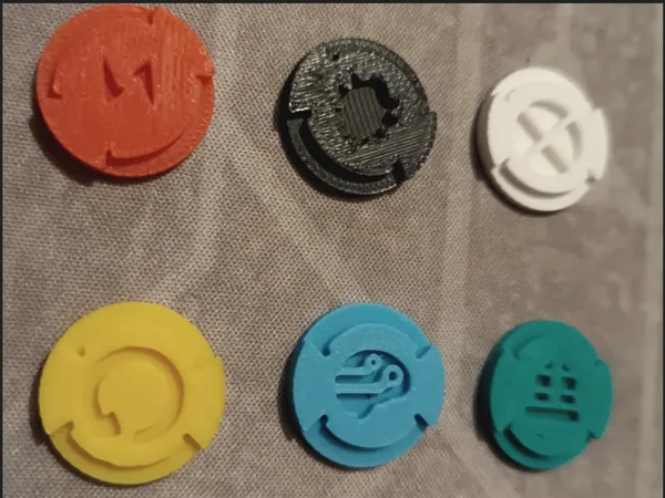 Data Tokens for Tamashii Chronicles of Ascned board Game
