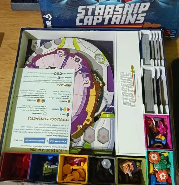 Starship Captains boardgame insert