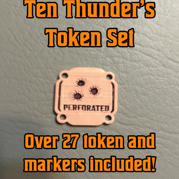 Malifaux Ten Thunders  Token and Marker Set