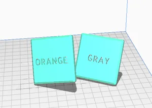 Orange and Grey lid for Mission: Red Planet (includes lid with text removed)
