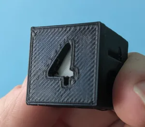 Two-tone Backgammon Doubling Die