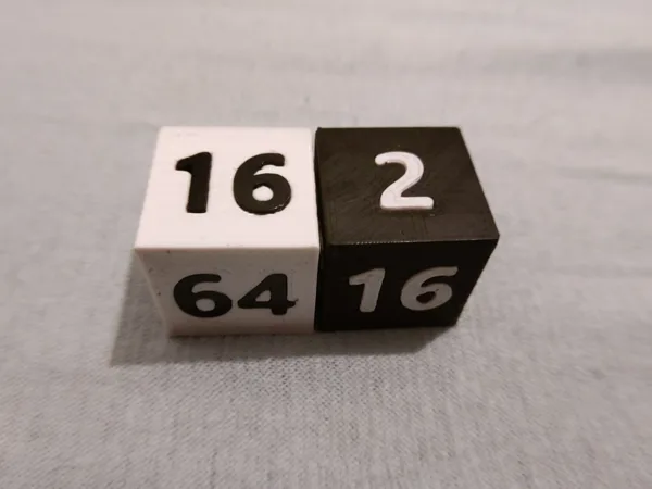 Backgammon doubler die
