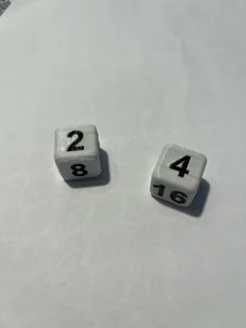 Backgammon doubling dice
