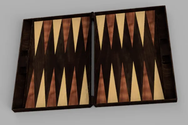 Foldable backgammon set / Faltbares Backgammon Set