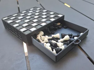 chess + checkers + backgammon compact board