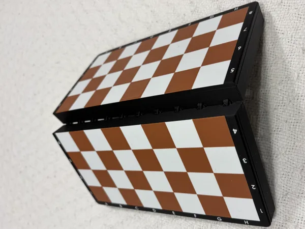Print-in-Place Folding Chess & Backgammon Board