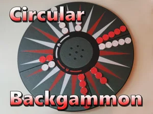 Circular Backgammon (Optional embedded magnets)