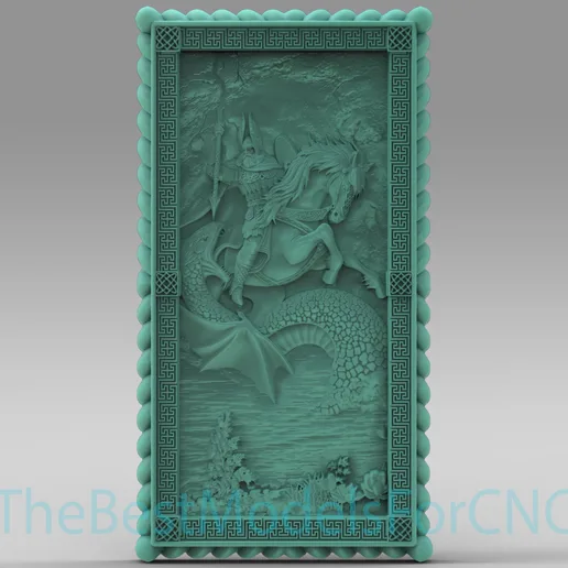 3D Model STL File for CNC Router Laser & 3D Printer Backgammon Thor Fight