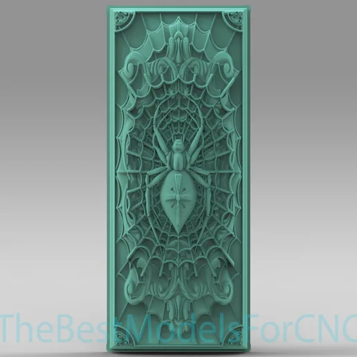 3D Model STL File for CNC Router Laser & 3D Printer Backgammon Spider