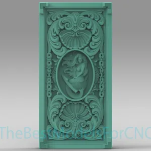 3D Model STL File for CNC Router Laser & 3D Printer Backgammon Mermaid