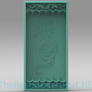 3D Model STL File for CNC Router Laser & 3D Printer Asian Backgammon Dragon