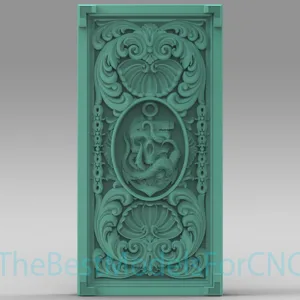3D Model STL File for CNC Router Laser & 3D Printer Backgammon Sea Skull
